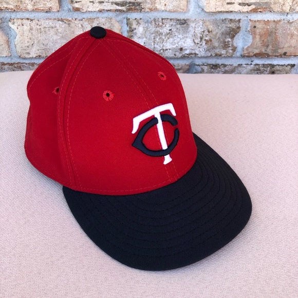 New Era 59Fifty Vintage Minnesota Twins MLB Made USA Fitted Hat Cap Sz 7 - Picture 2 of 14